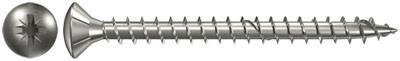 Fischer 657341 Wkręt o łbie stożkowym płaskim 4 mm 40 mm Krzyżakowy PZ cynkowany galwanicznie 200 szt. - obrazek 1