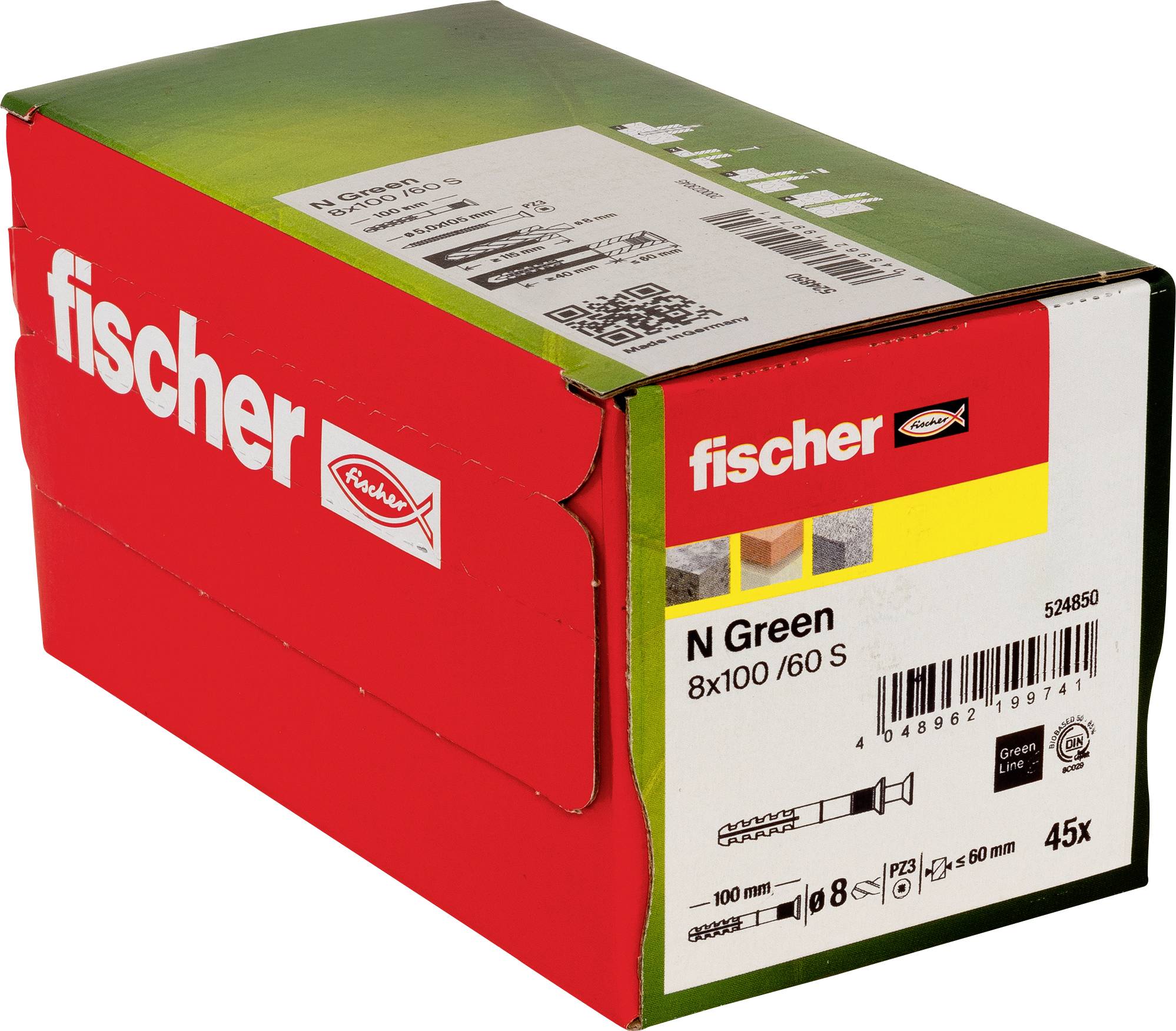 Fischer 524850 Kołek wbijany 100 mm 8 mm 45 szt. - obrazek 1