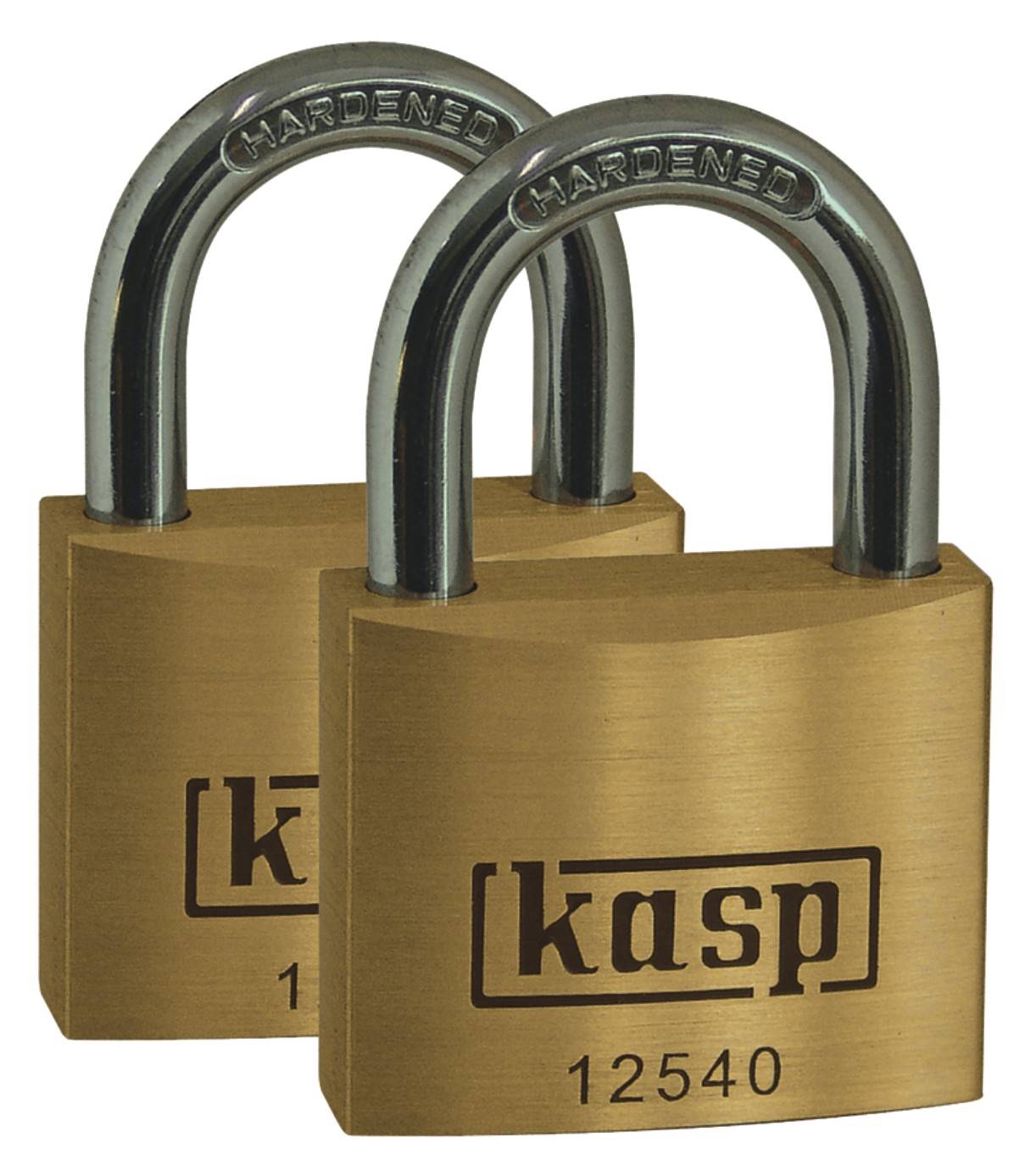 Kłódka Kasp K12540D2 40 mm Samozatrzaskowa z zamkiem kluczykowym - obrazek 1