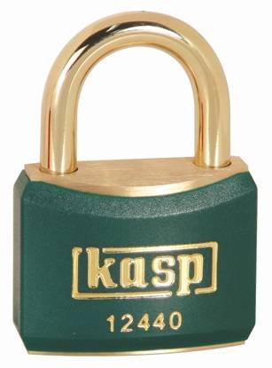 Kłódka Kasp K12440GREA1 40 mm Samozatrzaskowa z zamkiem kluczykowym - obrazek 1