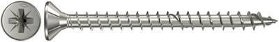 Fischer 657185 Wkręt o łbie stożkowym płaskim 4.5 mm 35 mm Krzyżakowy PZ cynkowany galwanicznie 100 szt. - obrazek 1