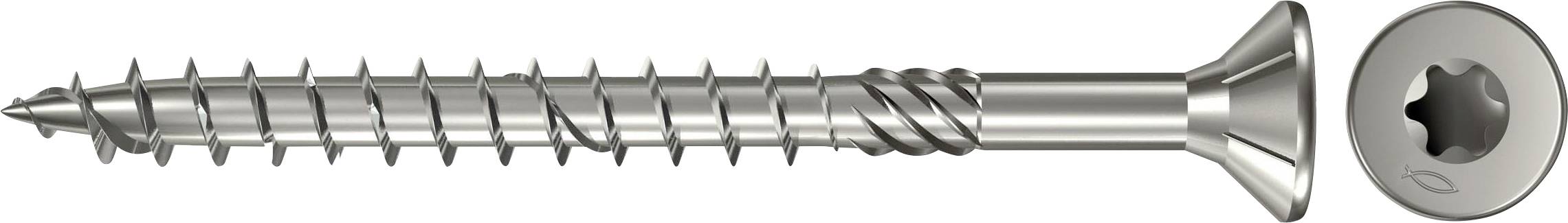 Fischer 657308 Wkręt o łbie stożkowym płaskim 6 mm 50 mm sześciokąt cynkowany galwanicznie 100 szt. - obrazek 1
