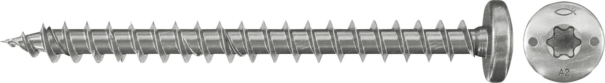 Fischer 657373 Wkręt o łbie stożkowym płaskim 4.5 mm 30 mm sześciokąt cynkowany galwanicznie 200 szt. - obrazek 1