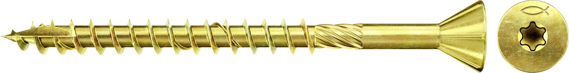 Fischer 660202 Wkręty do płyt MDF 3.5 mm 45 mm sześciokąt cynkowany galwanicznie 200 szt. - obrazek 1