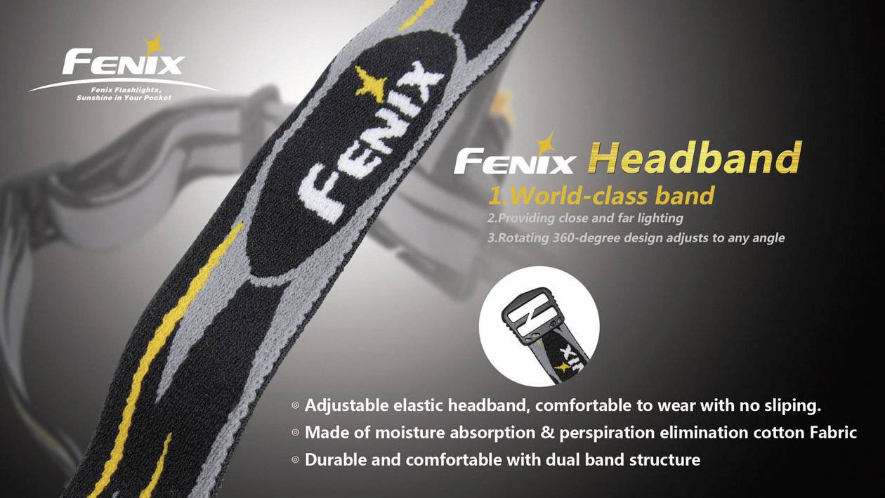 Fenix Light FENHeadband Opaska na głowę Wszystkie latarki o Ø 18 - 23 mm - obrazek 1