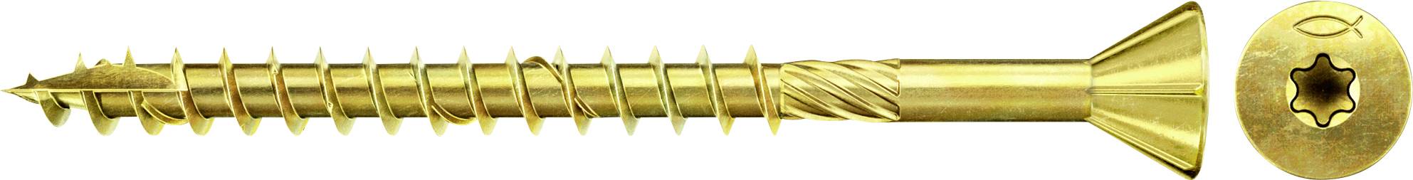 Fischer 660209 Wkręty do płyt MDF 4.5 mm 50 mm sześciokąt cynkowany galwanicznie 200 szt. - obrazek 1