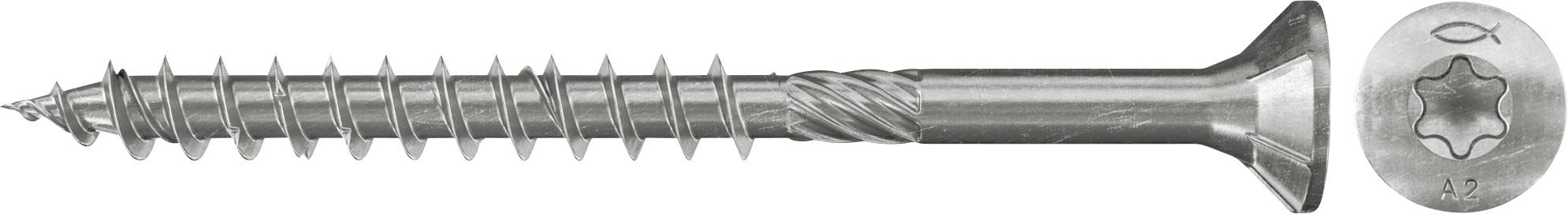 Fischer 657109 Wkręt o łbie stożkowym płaskim 6 mm 50 mm sześciokąt cynkowany galwanicznie 200 szt. - obrazek 1