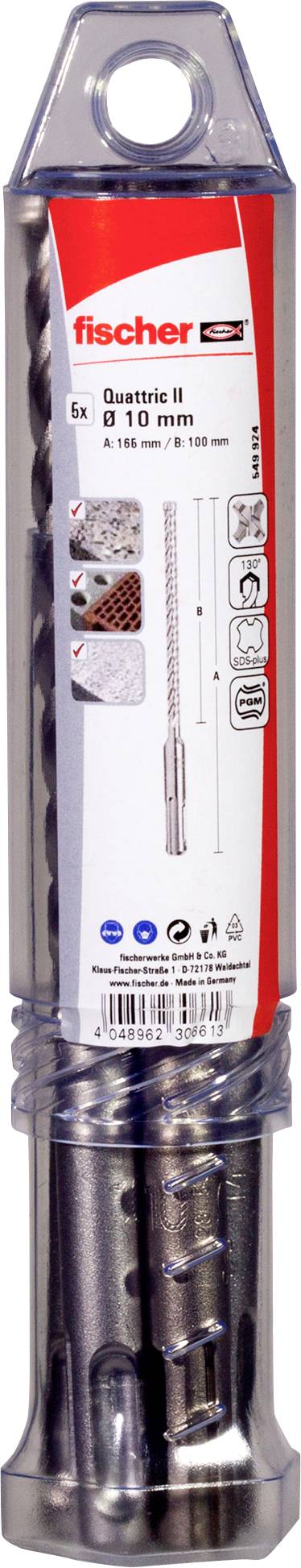 Wiertło udarowe Fischer 549924 10 mm 1 szt. - obrazek 1