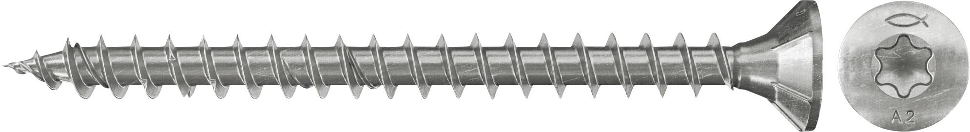 Fischer 657002 Wkręt o łbie stożkowym płaskim 3 mm 12 mm sześciokąt 300 szt. - obrazek 1