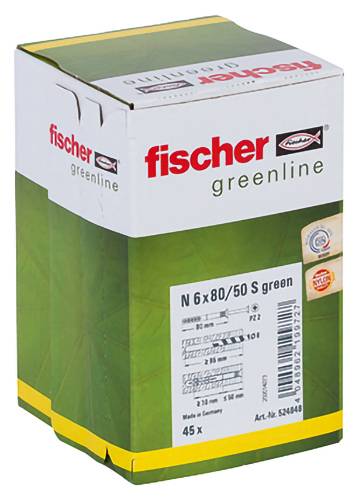 Fischer 524848 Kołek wbijany 80 mm 6 mm 45 szt. - obrazek 1