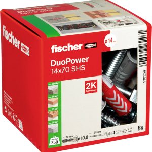 Fischer 538259 DUOPOWER 14×70 S LD Kołek 2-komponentowy 70 mm 14 mm 10 szt.