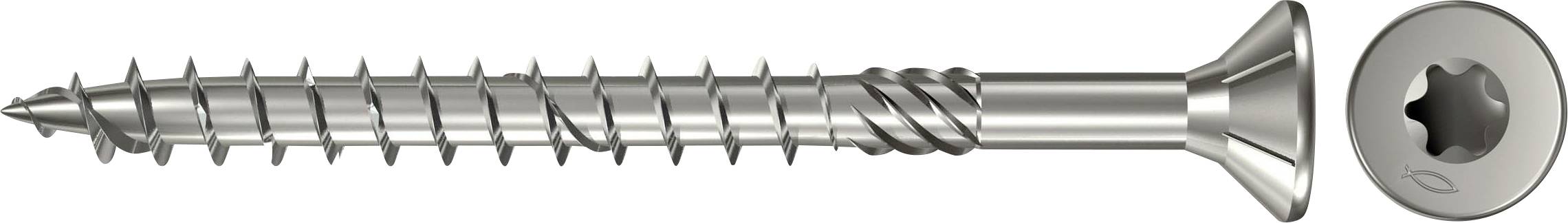 Fischer 657280 Wkręt o łbie stożkowym płaskim 4 mm 35 mm sześciokąt cynkowany galwanicznie 200 szt. - obrazek 1