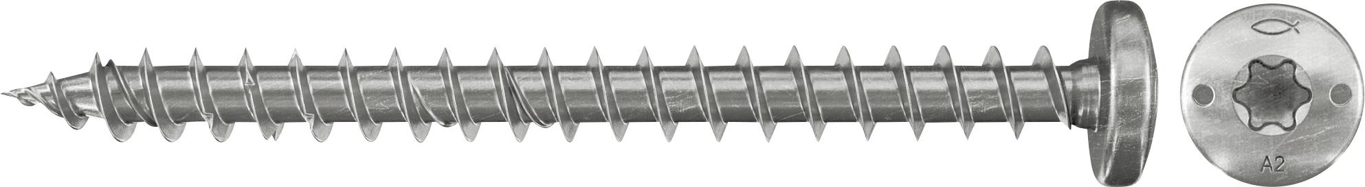 Fischer 657389 Wkręt o łbie stożkowym płaskim 6 mm 50 mm sześciokąt cynkowany galwanicznie 50 szt. - obrazek 1