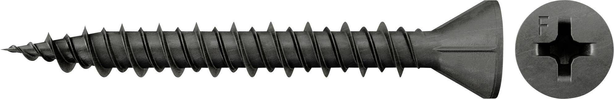 Fischer 665104 Wkręty do płyt gipsowo-włóknowych 3.9 mm 45 mm Krzyżakowy PH hartowany, fosforowany 1000 szt. - obrazek 1
