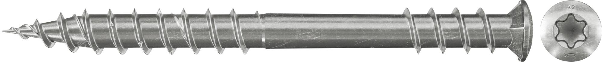 Fischer 660614 Śruby ścienne tarasowe 5.5 mm 40 mm sześciokąt stal nierdzewna 200 szt. - obrazek 1