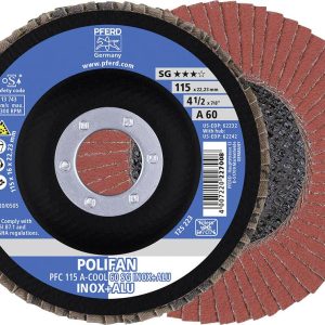 PFERD TOOLS 67756115 A-Cool Sg Inox + Alu Tarcza lamelkowa Średnica 115 mm Średnica otworu 22.23 mm Wielkość ziarna 60 1 PFERD TOOLS 67756115 A-Cool Sg Inox + Alu Tarcza lamelkowa Średnica 115 mm Średnica otworu 22.23 mm Wielkość ziarna 60 1