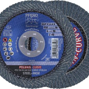 PFERD TOOLS 67689072 Z Sgp Curve Steelox Tarcza lamelkowa Średnica 150 mm Średnica otworu 22.23 mm 10 szt.