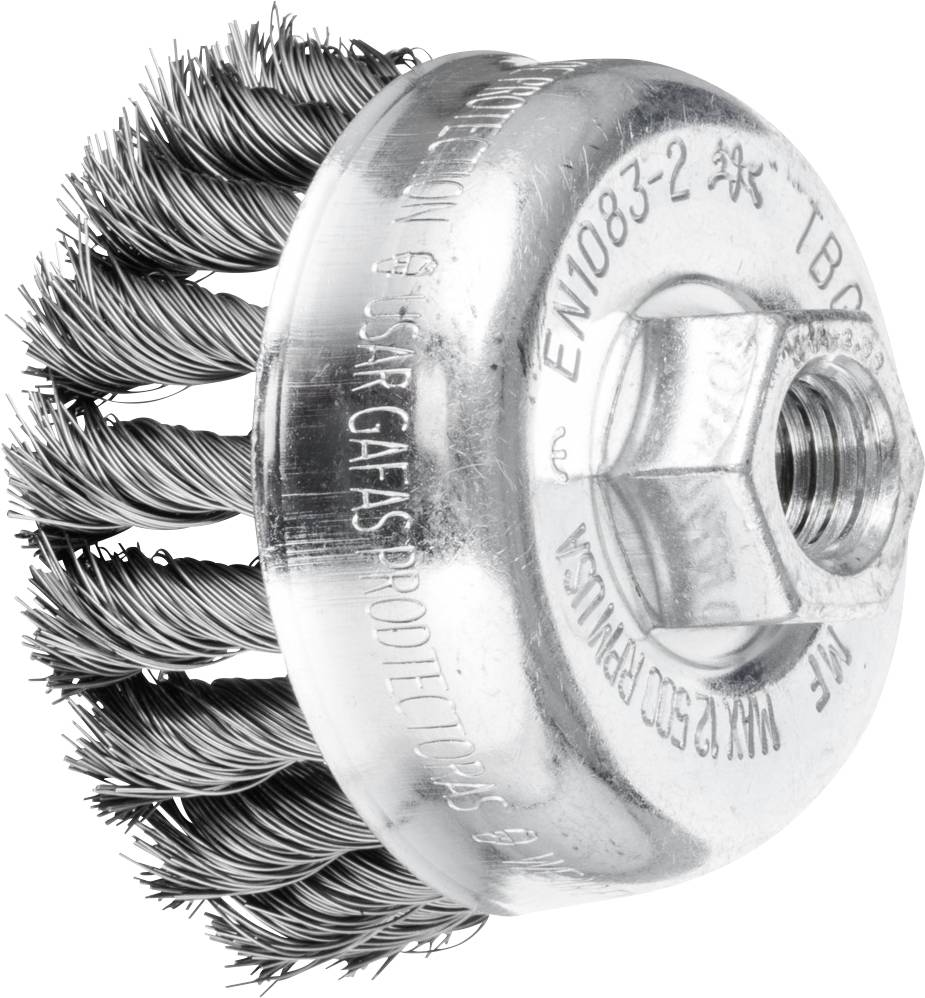 PFERD TOOLS Szczotka garnkowa z gwintem, pleciona POS TBG 65/M14 ST 0,35 Tbg 43305002 1 szt. - obrazek 1