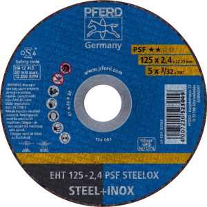 Tarcza tnąca prosta PFERD TOOLS PSF STEELOX 61721122 125 mm 25 szt. Tarcza tnąca prosta PFERD TOOLS PSF STEELOX 61721122 125 mm 25 szt.