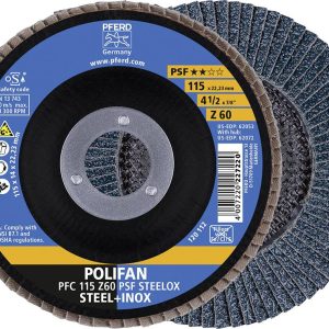 Tarcza listkowa POLIFAN PFC 115 Z 60 PSF STEELOX PFERD TOOLS Z Psf Steelox 67766115 10 szt. Tarcza listkowa POLIFAN PFC 115 Z 60 PSF STEELOX PFERD TOOLS Z Psf Steelox 67766115 10 szt.