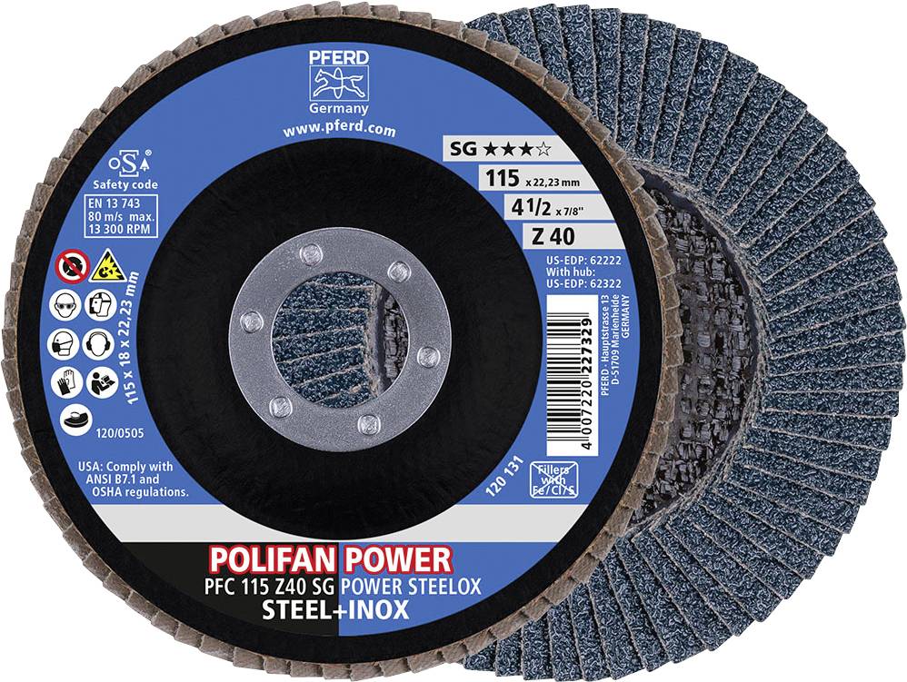 Tarcza lamelkowa PFERD TOOLS Z Sg Power Steelox 67784115 10 szt. - obrazek 1