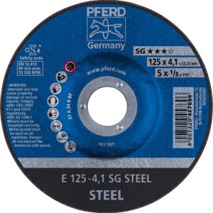 PFERD TOOLS 62212426 Sg Steel Tarcza tnąca wygięta Średnica 125 mm Średnica otworu 22.23 mm 10 szt. PFERD TOOLS 62212426 Sg Steel Tarcza tnąca wygięta Średnica 125 mm Średnica otworu 22.23 mm 10 szt.