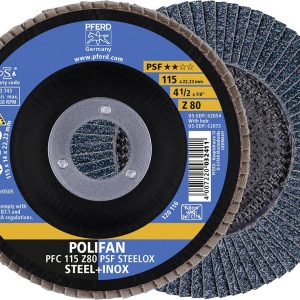 Tarcza listkowa POLIFAN PFC 115 Z 80 PSF STEELOX PFERD TOOLS Z Psf Steelox 67768115 10 szt. Tarcza listkowa POLIFAN PFC 115 Z 80 PSF STEELOX PFERD TOOLS Z Psf Steelox 67768115 10 szt.