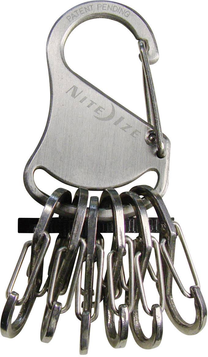 NITE Ize Karabińczyk na klucze NI-KRS-03-11 KeyRack 6 S-Biner srebrny 1 szt. - obrazek 1