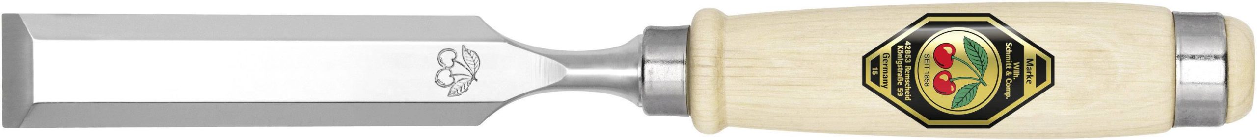 Dłuto Wilh. Schmitt & Comp. Stechbeitel 32mm Kirschen abgeflachtes Weissbuchenheft 1001032, 1 szt. - obrazek 1