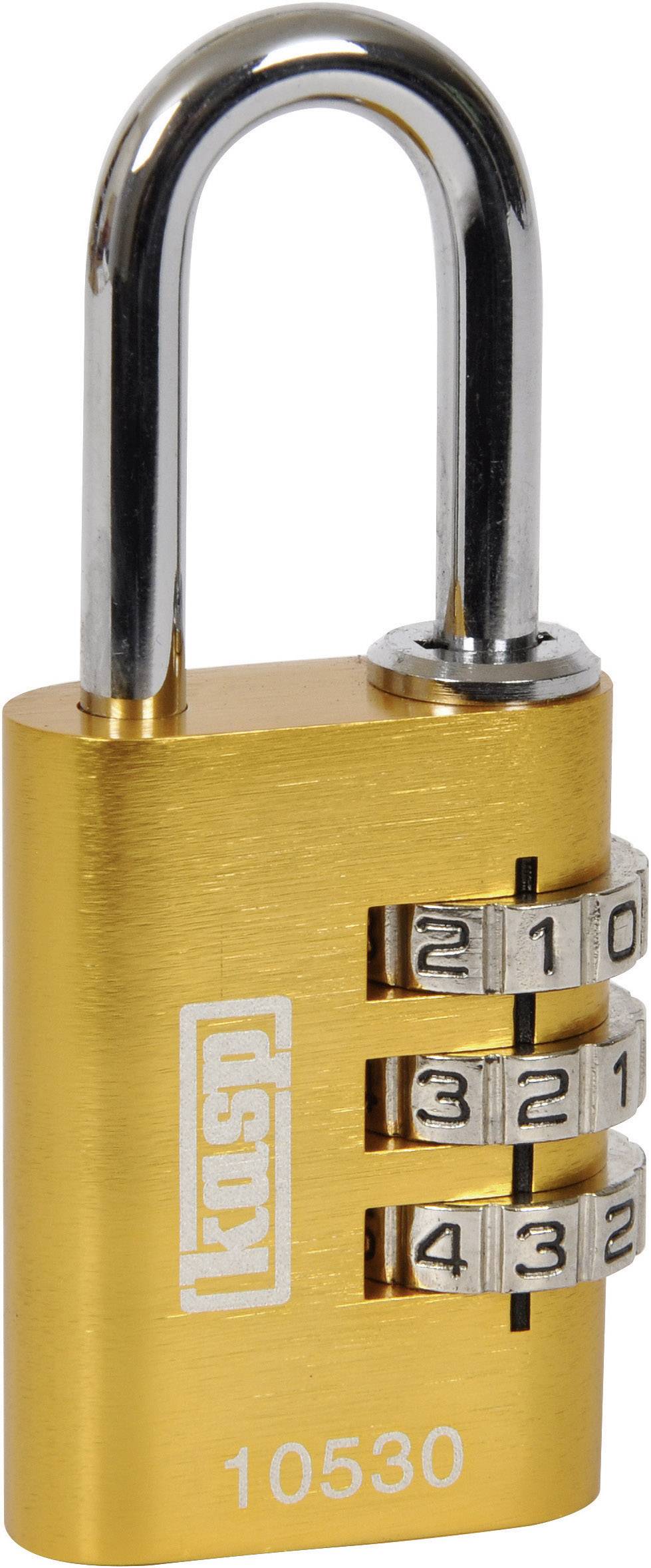 Kłódka Kasp K10530YELD 30 mm z zamkiem szyfrowym - obrazek 1