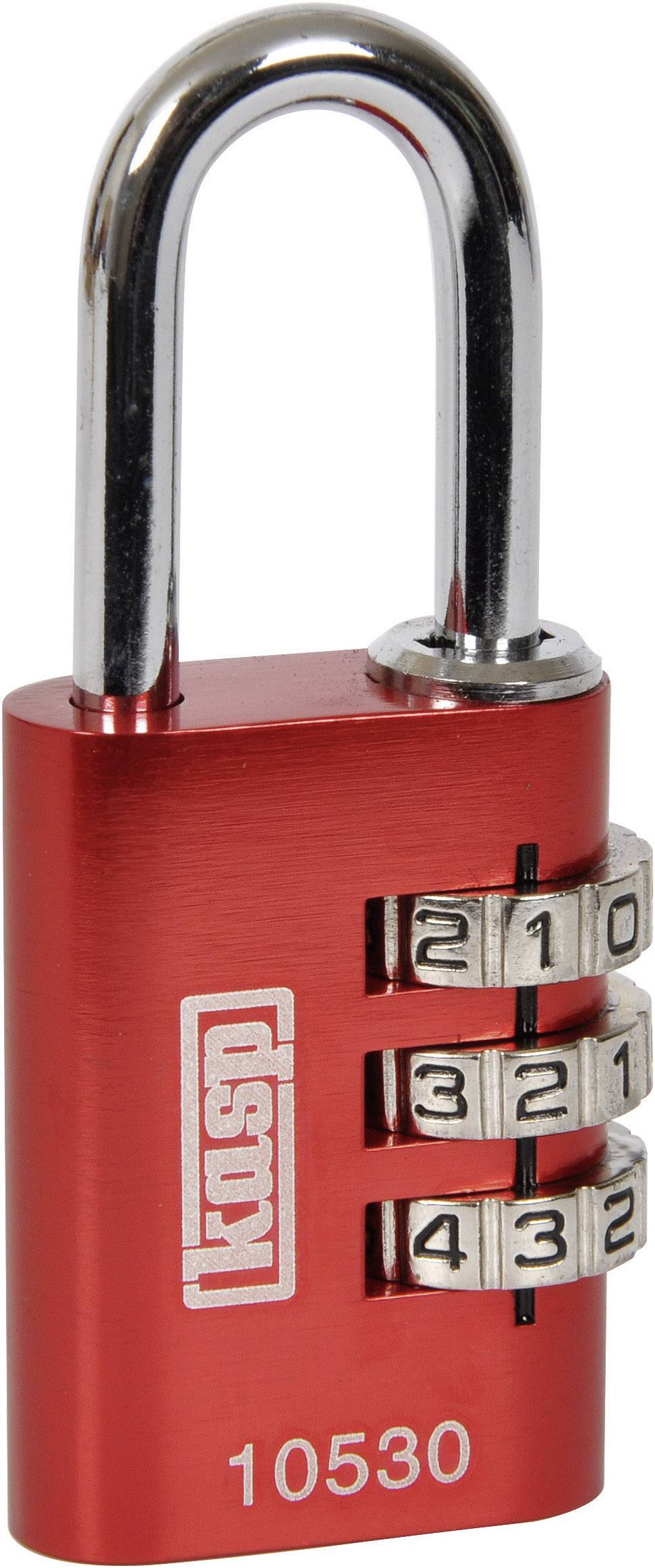 Kłódka Kasp K10530REDD 30 mm z zamkiem szyfrowym - obrazek 1