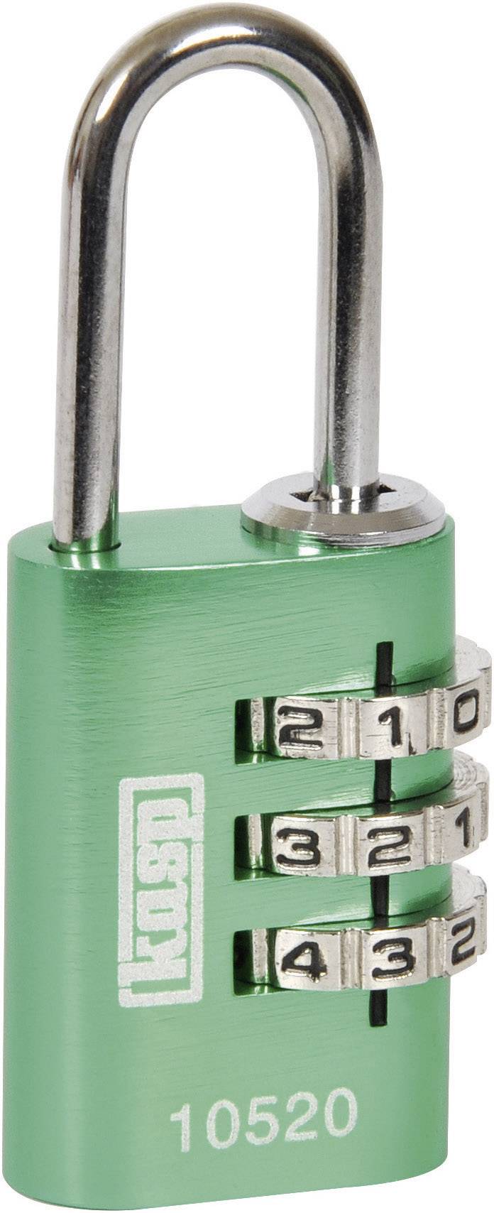 Kłódka Kasp K10520GRED 20 mm z zamkiem szyfrowym - obrazek 1