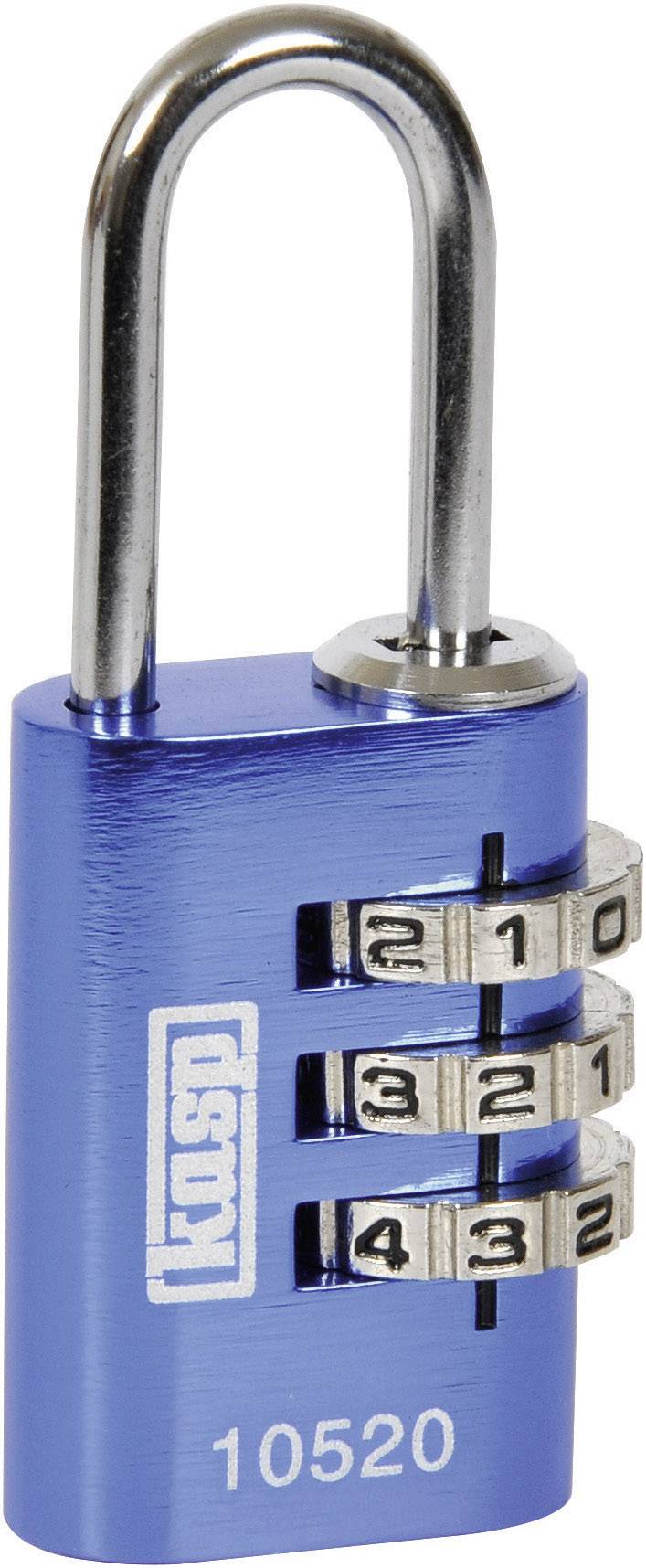 Kłódka Kasp K10520BLUD 20 mm z zamkiem szyfrowym - obrazek 1