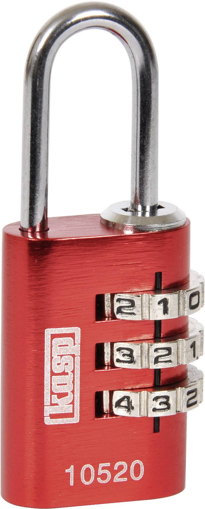 Kłódka Kasp K10520REDD 20 mm z zamkiem szyfrowym - obrazek 1