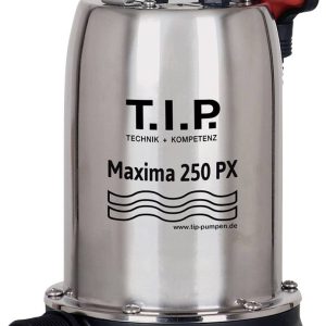 T.I.P. – Technische Industrie Produkte 30264 Maxima 250 PX Pompa zanurzeniowa do brudnej wody 14500 l/h 8 m T.I.P. – Technische Industrie Produkte 30264 Maxima 250 PX Pompa zanurzeniowa do brudnej wody 14500 l/h 8 m
