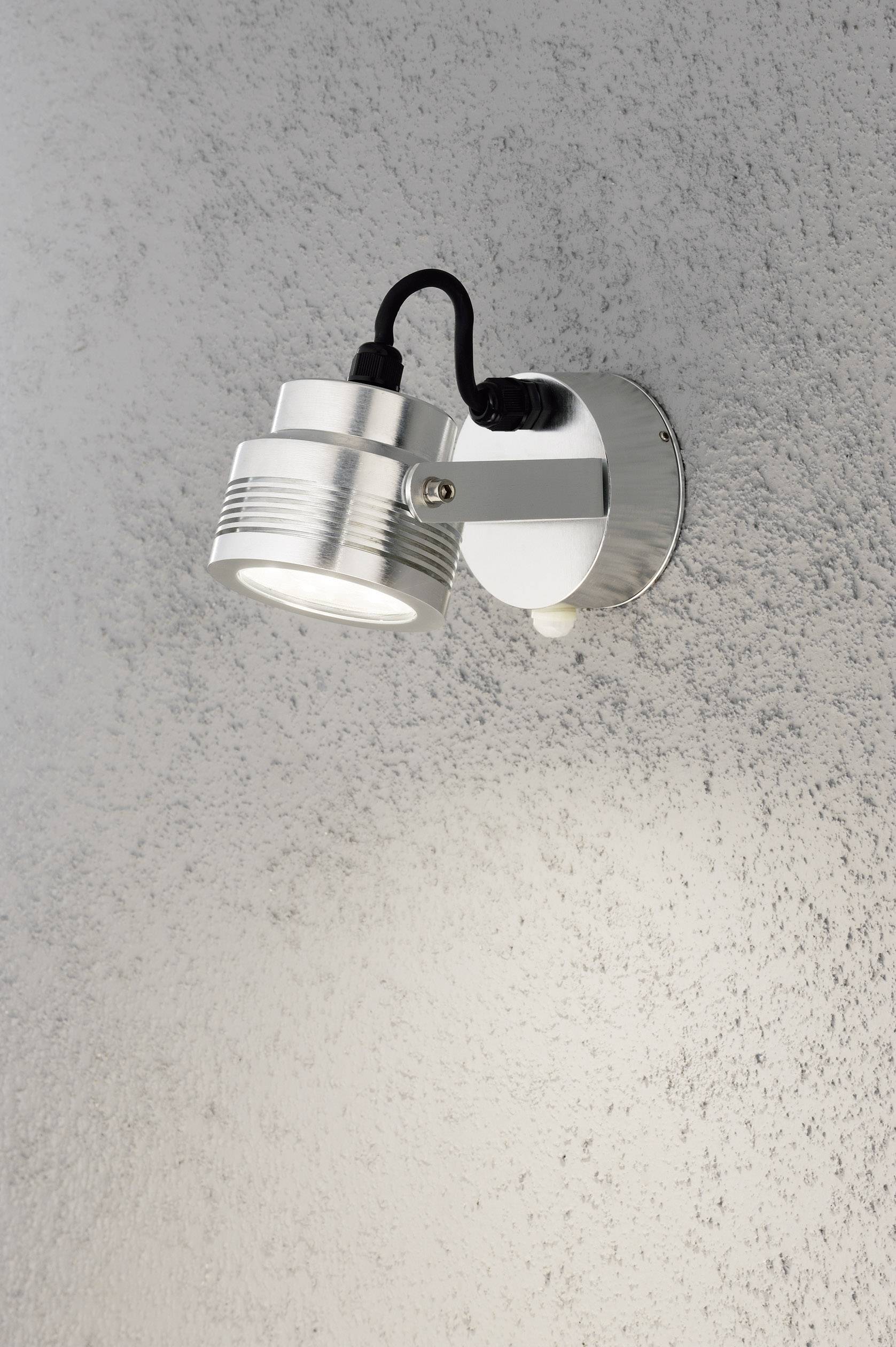 Zewnętrzna lampa ścienna z czujnikiem ruchu Konstsmide Monza Big 7942-310 6 W IP54 - obrazek 1