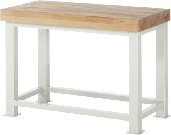 RAU 03 SLW-127B10S.12 Stół warsztatowy do dużych obciążeń (S x W x G) 1250 x 900 x 700 mm szary błyszczący - obrazek 1