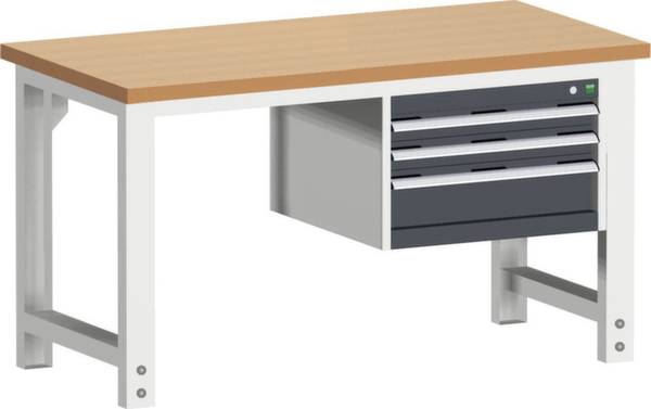 Bott 41003471.19V Stół warsztatowy (S x G) 1500 mm x 750 mm szary błyszczący - obrazek 1