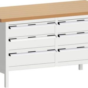 Bott 41002032.16V Stół warsztatowy (S x W x G) 1500 x 840 x 750 mm szary błyszczący Bott 41002032.16V Stół warsztatowy (S x W x G) 1500 x 840 x 750 mm szary błyszczący