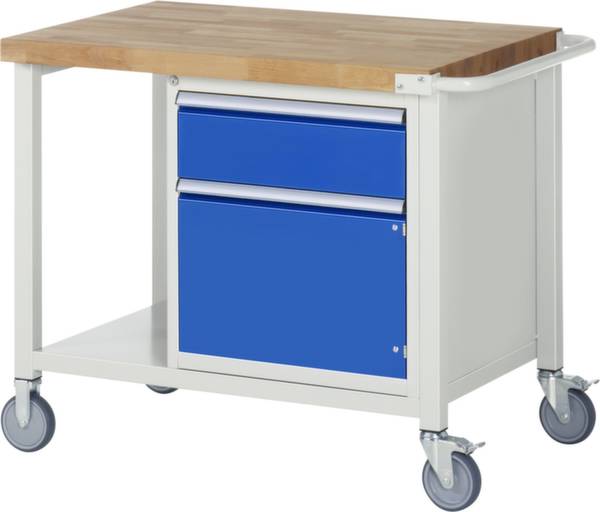 RAU 05-8152A6-107B4S.11 Stół warsztatowy (S x W x G) 700 x 880 x 700 mm szaro-biały (ral 7035) - obrazek 1