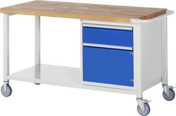 RAU 05-8152A6-157B4S.11 Stół warsztatowy (S x W x G) 700 x 880 x 700 mm szaro-biały (ral 7035) - obrazek 1