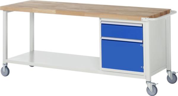 RAU 05-8152A6-207B4S.11 Stół warsztatowy (S x W x G) 700 x 880 x 700 mm szaro-biały (ral 7035) - obrazek 1