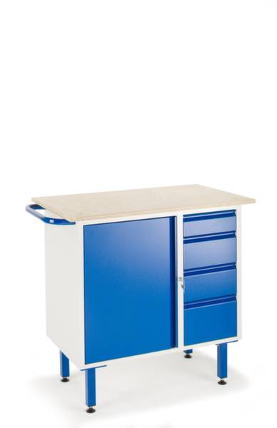 ROLLCART 07-4371 Stół warsztatowy (S x G) 600 mm x 1000 mm niebieski chagall