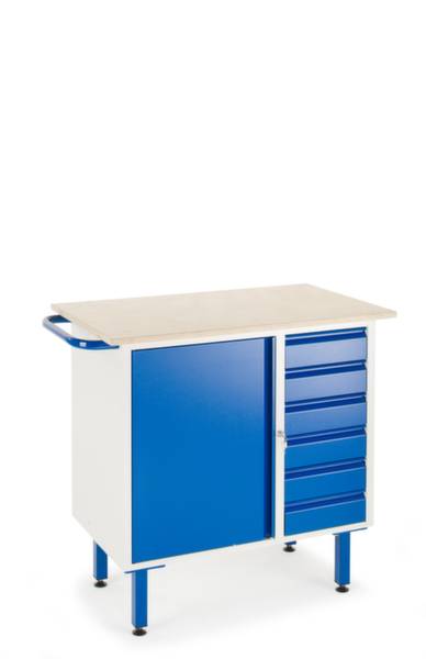 ROLLCART 07-4375 Stół warsztatowy (S x G) 600 mm x 1000 mm niebieski chagall