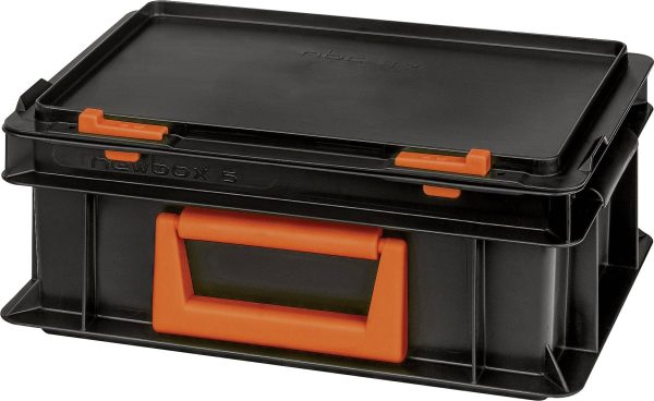 Alutec 139205110188 Pudełko z tworzywa sztucznego Magnus PC 5 (S x W x G) 300 x 133 x 200 mm czarny, pomarańczowy 1 szt.