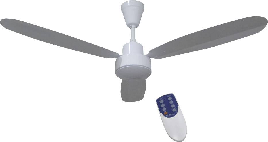 Phaesun CF-RC 12V Wentylator sufitowy (Ø) 132 cm biały pilot zdalnego sterowania - obrazek 1