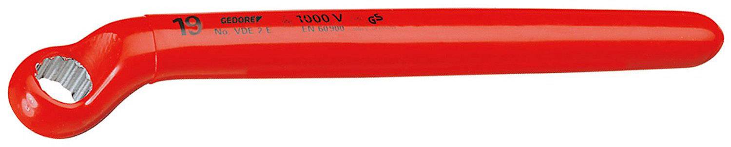 Gedore 6036860 VDE 2E 19 Pojedyncza nakładka oczkowa Rozmiar klucza (metryczny) (tylko do tytułu) 19 mm - obrazek 1