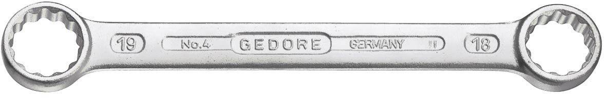 Gedore 6061700 4-8 Klucz oczkowy podwójny Rozmiar klucza (metryczny) (tylko do tytułu) 6 - 22 mm - obrazek 1