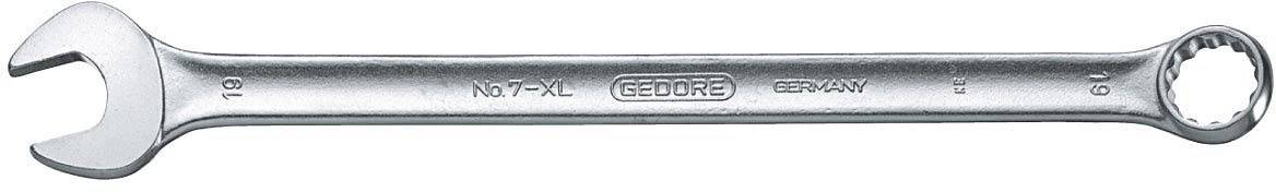 Gedore 6104880 7 XL-080 Zestaw kluczy płasko oczkowych 8 szt. Rozmiar klucza (metryczny) (tylko do tytułu) 07 - 19 mm - obrazek 1