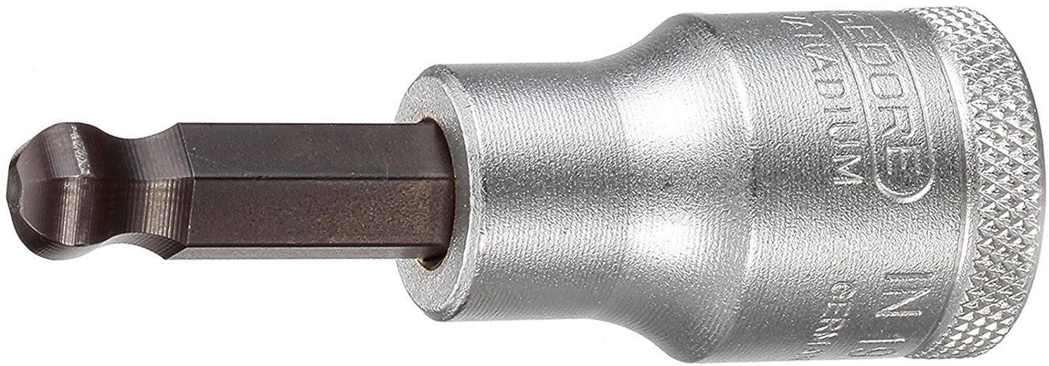 Gedore IN 19 K 6 2219336 wewnętrzny sześciokąt Końcówka wkrętaka głowica kulowa 6 mm 6 mm 1/2" (12.5 mm) - obrazek 1